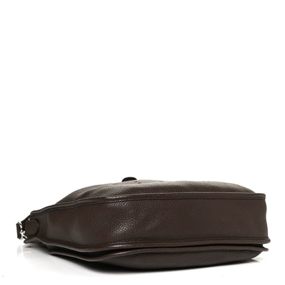 Hermes Taurillon Clemence Evelyne III PM Chocolate 6 of 16