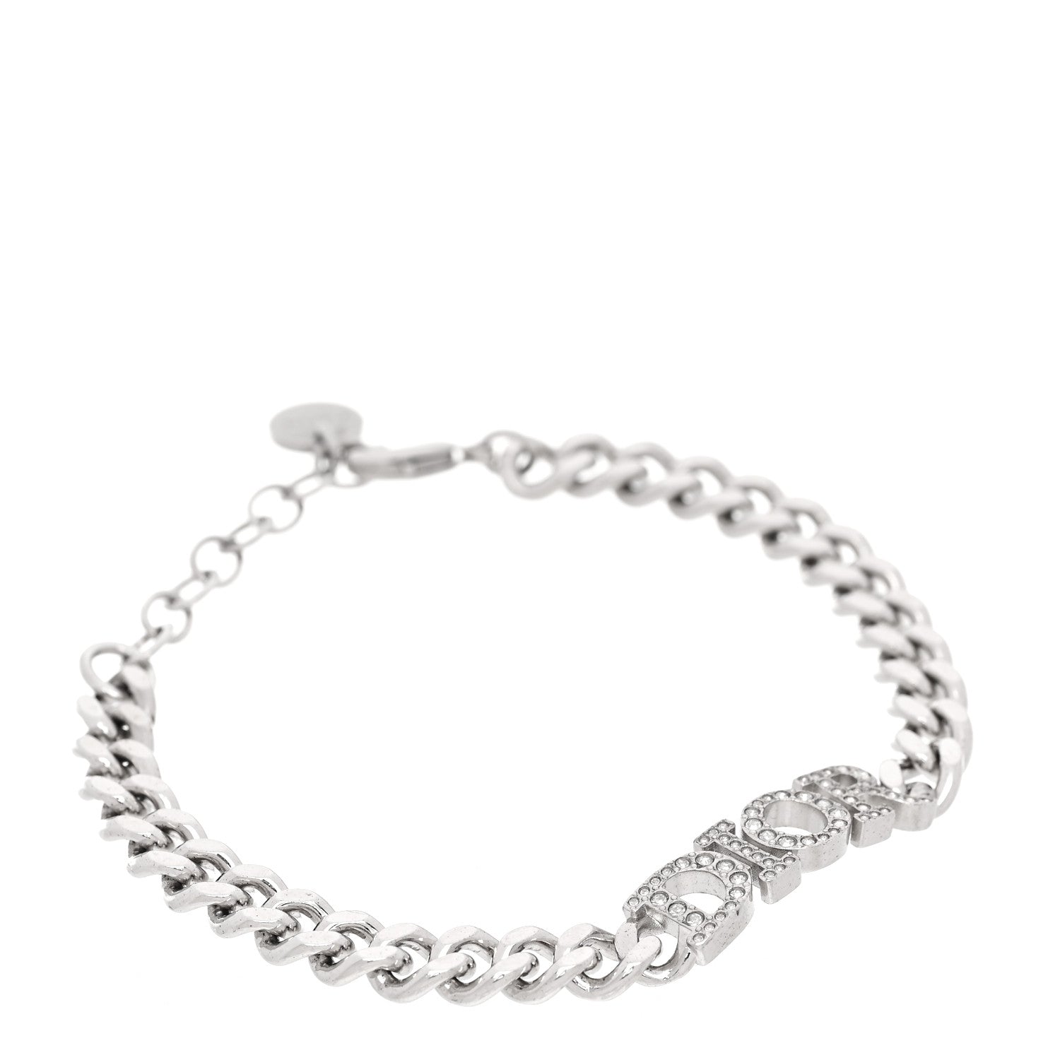 Christian Dior Metal Crystal Dio(r)evolution Bracelet Silver 1 of 5