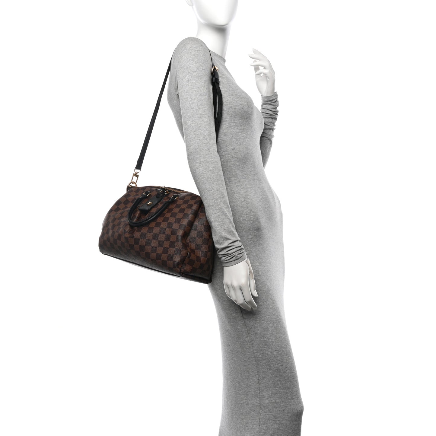 Damier Ebene Odeon Tote MM Black