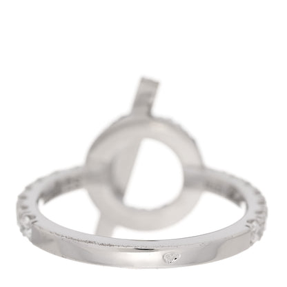Hermes 18K White Gold Diamond Finesse Ring 51 5.75 3 of 9