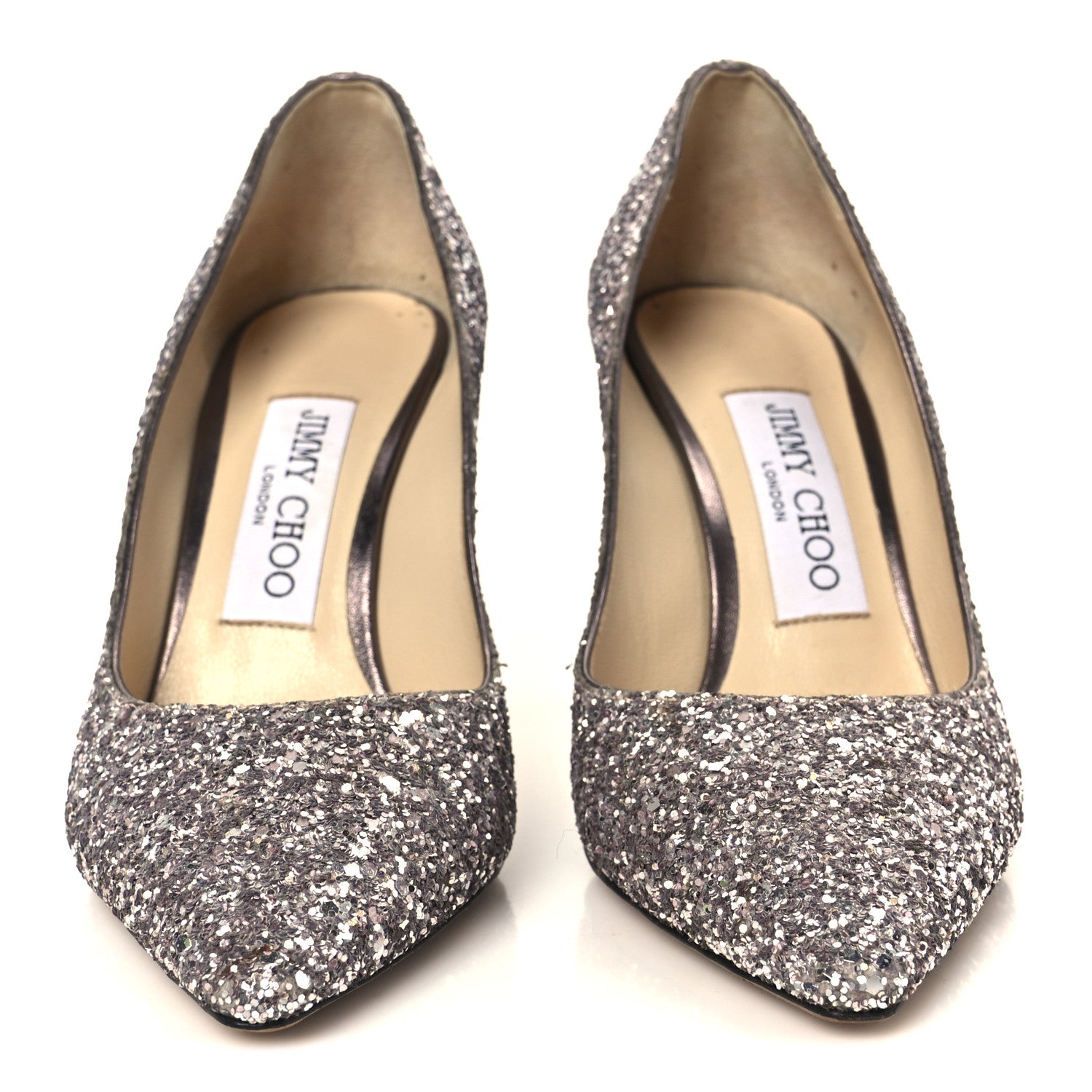 Jimmy Choo Glitter Pointy Toe Romy 85 Pumps 35 Viola 3 of 8