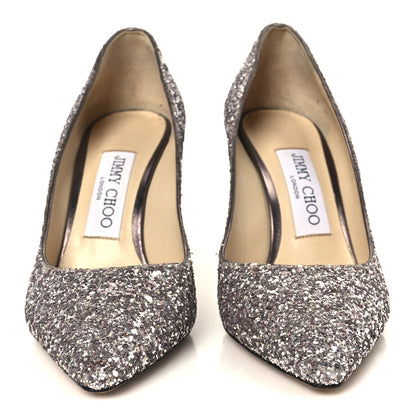 Jimmy Choo Glitter Pointy Toe Romy 85 Pumps 35 Viola 3 of 8