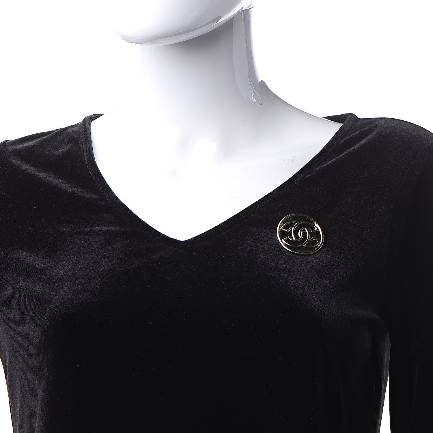 Chanel Metal CC Brooch Light Gold 2 of 4