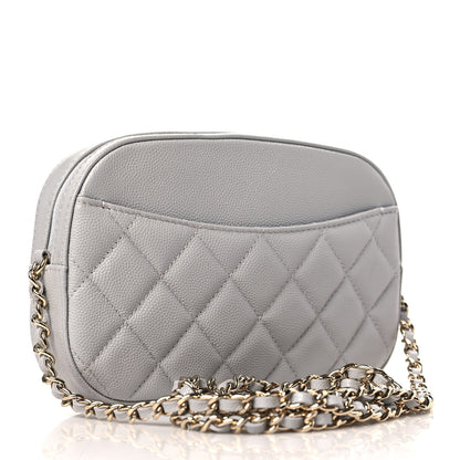 Chanel Caviar Quilted Camera Case Grey 4 of 10