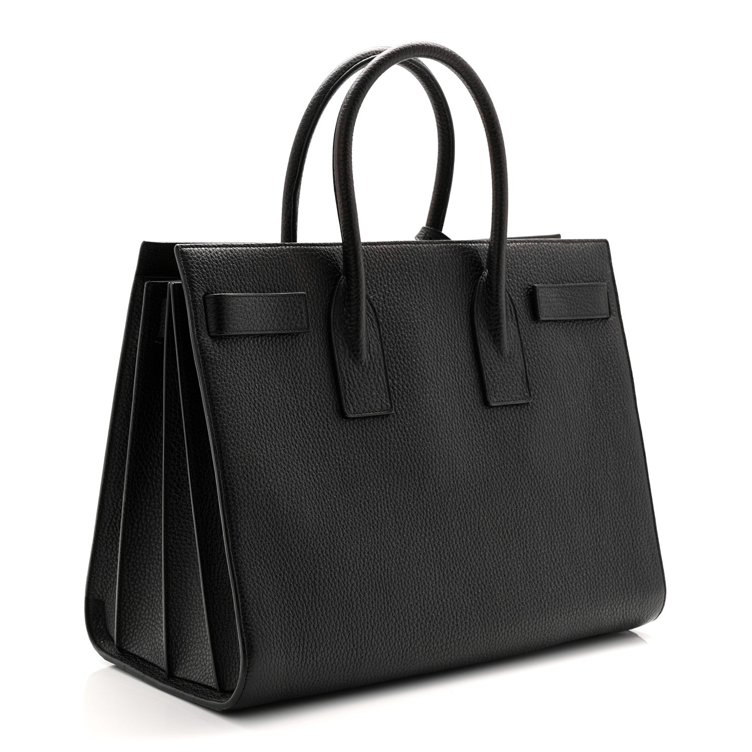 Saint Laurent Grained Calfskin Large Sac de Jour Carryall Black 3 of 10