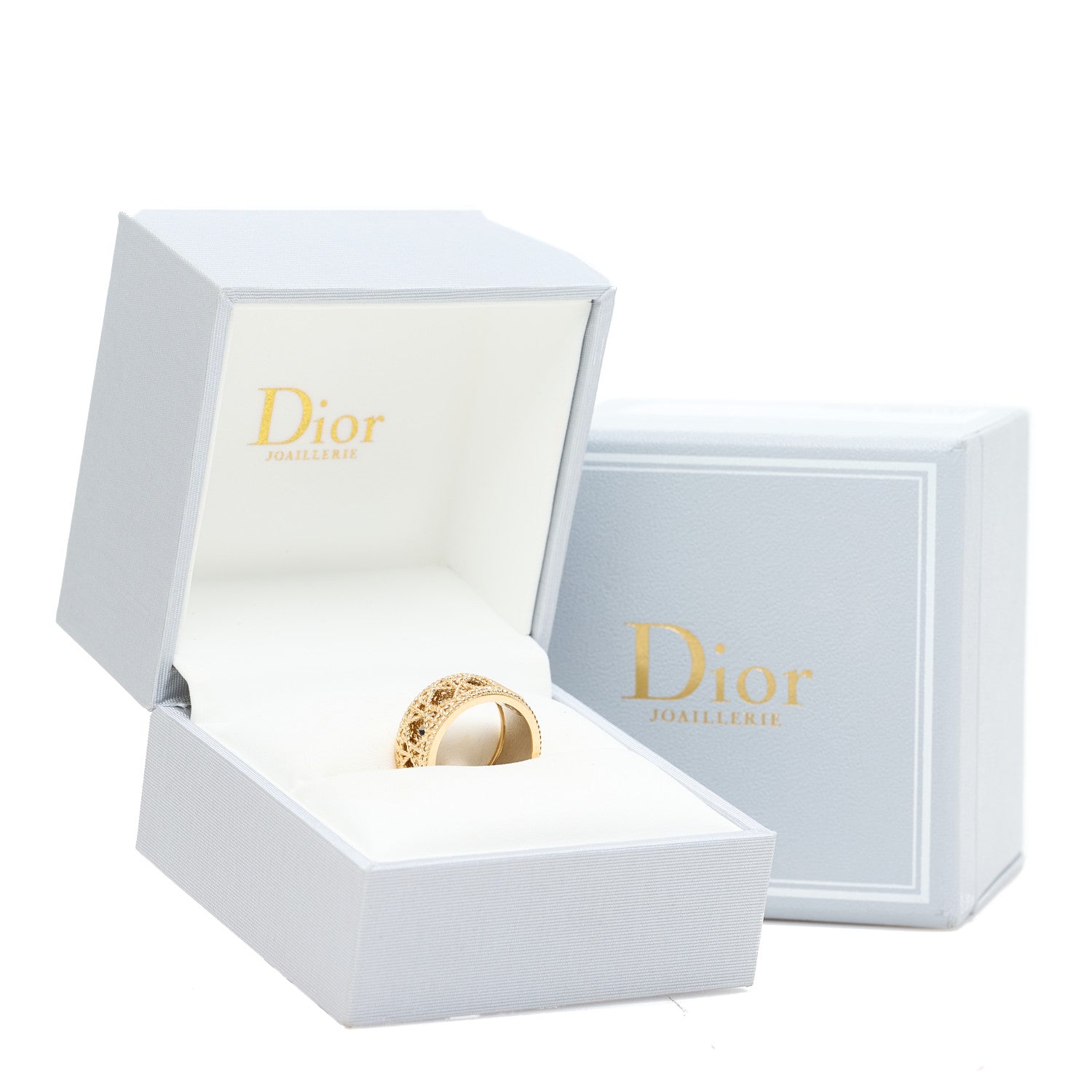 Christian Dior 18K Yellow White Gold My Dior Ring 49 5 5 of 5