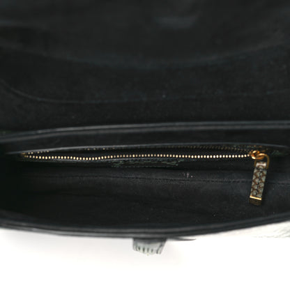 Christian Dior Snakeskin Saddle Bag Green 5 of 8