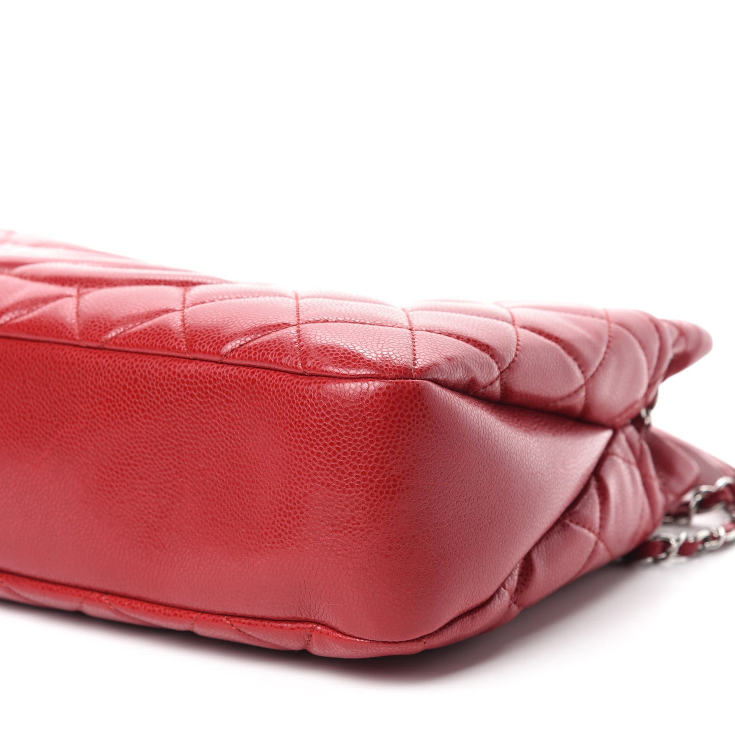 Caviar Quilted Timeless CC Soft Tote Red