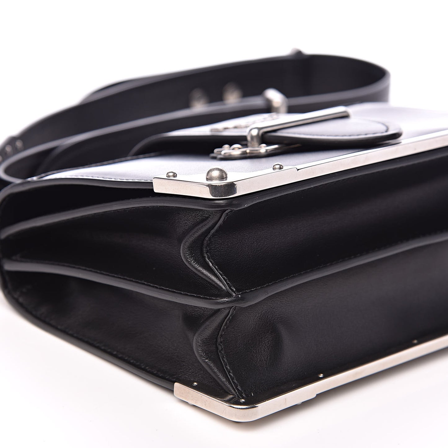 City Calf Saffiano Cahier Bag Black