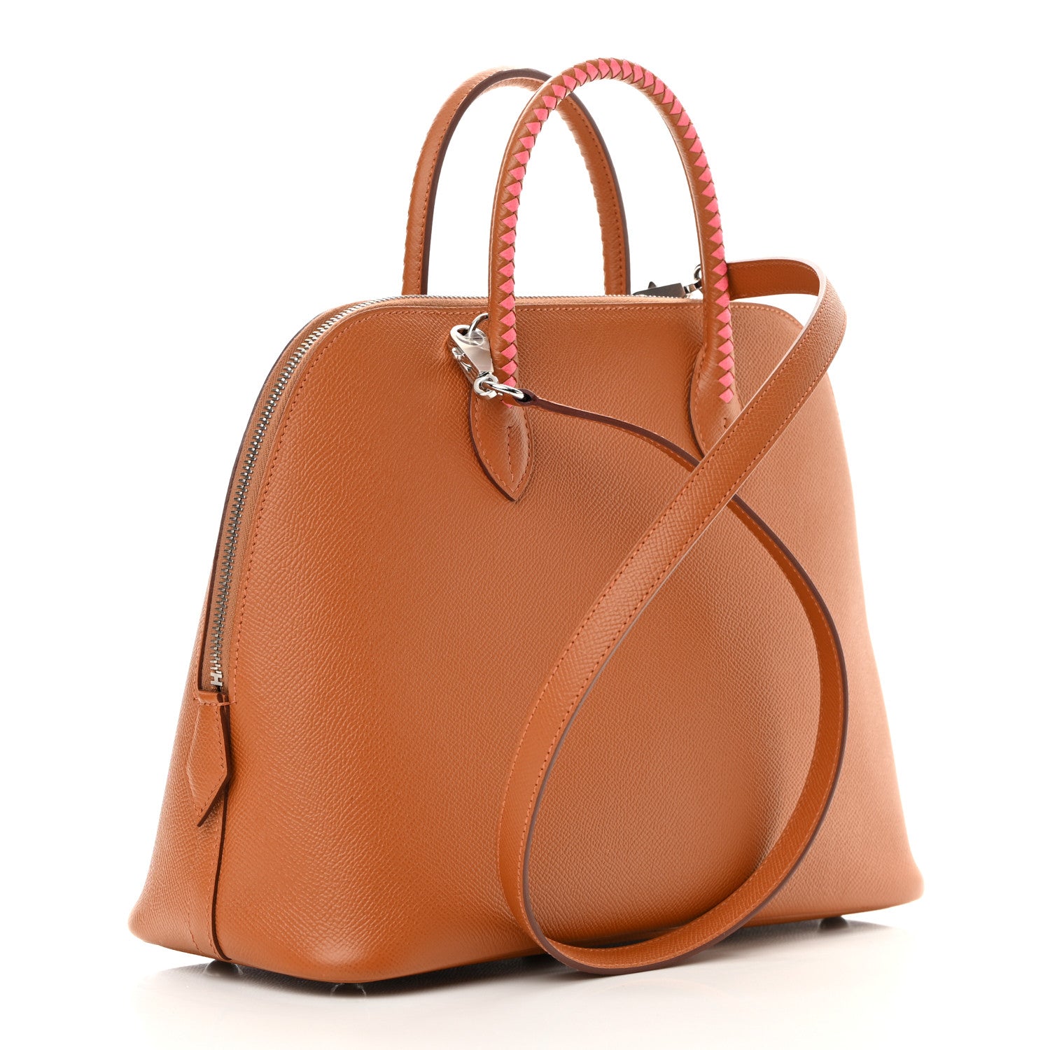 Hermes Epsom Tressage 1923 Bolide 30 Toffee Rose Azalee 3 of 13