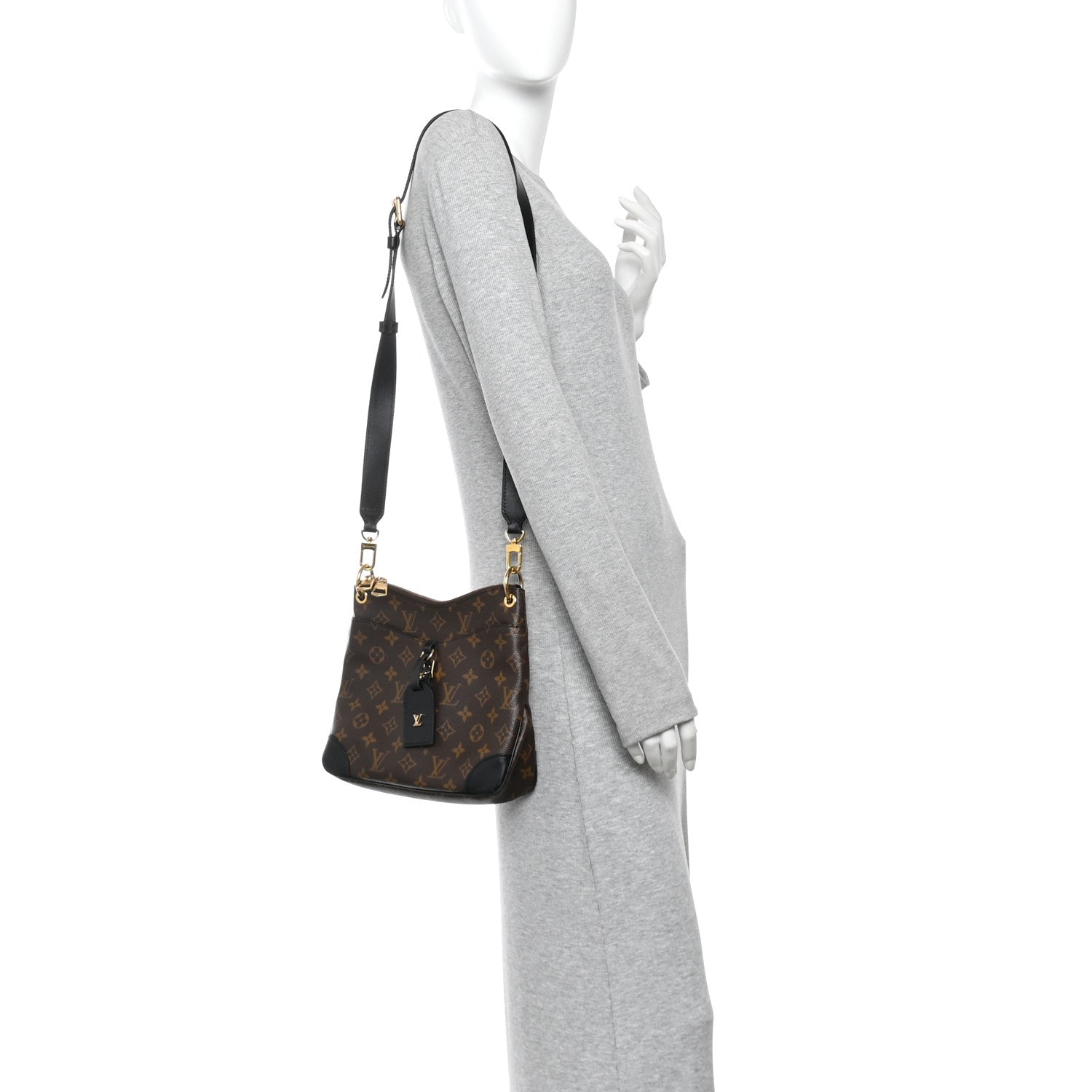 Louis Vuitton Monogram Odeon PM Black 2 of 9