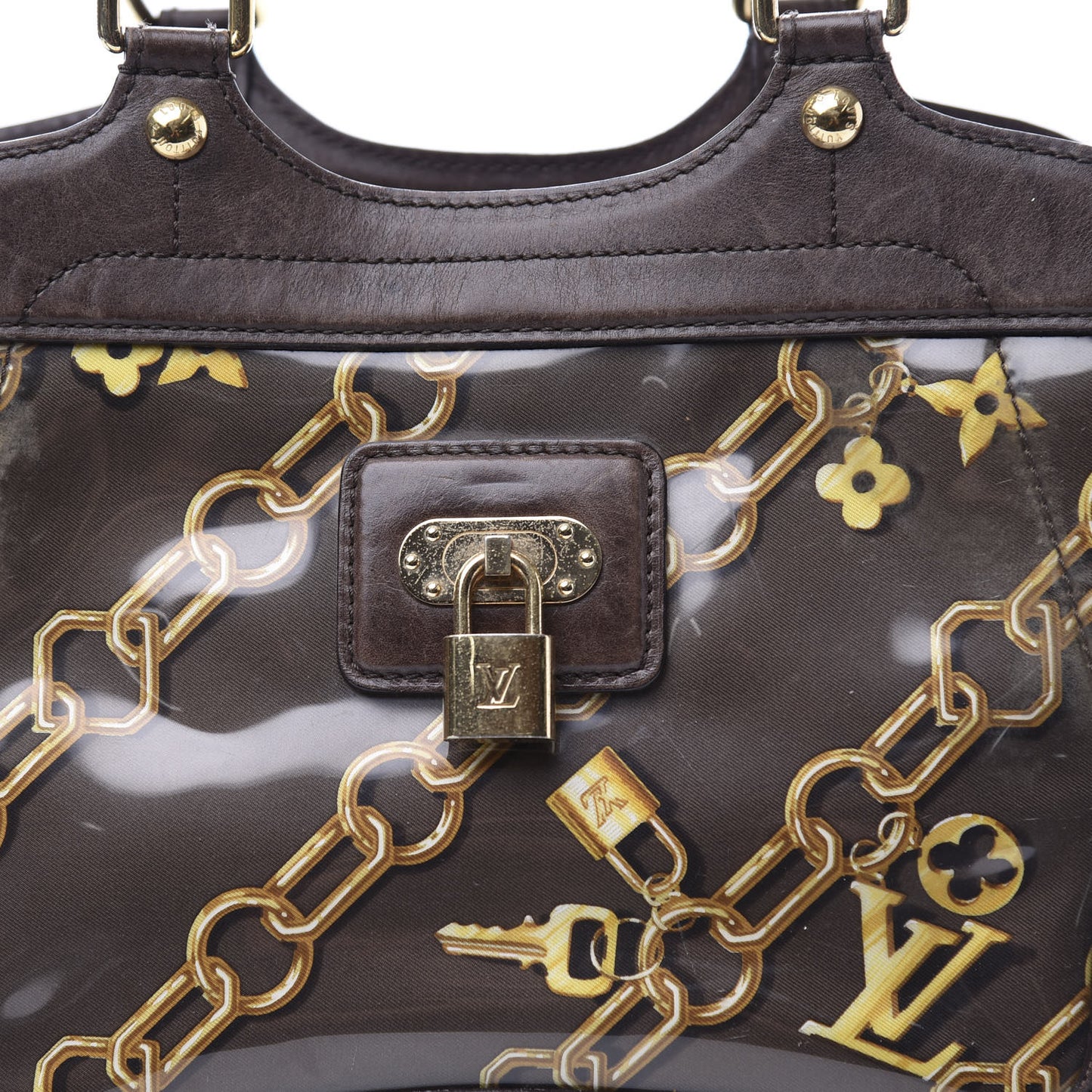 Monogram Charms Cabas Brown