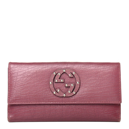 Gucci Calfskin Studded Soho Continental Wallet Peonia Flower 1 of 4