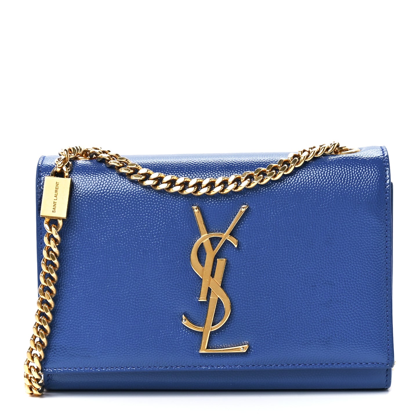 Grain De Poudre Small Classic Monogram Kate Satchel Royal Blue