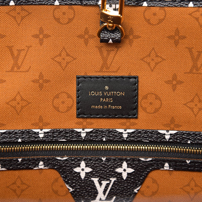Louis Vuitton Monogram Giant Crafty Neverfull MM Creme Caramel 5 of 10