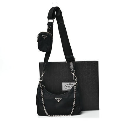 Prada Re-Nylon Saffiano Re-Edition 2005 Shoulder Bag Black 11 of 11