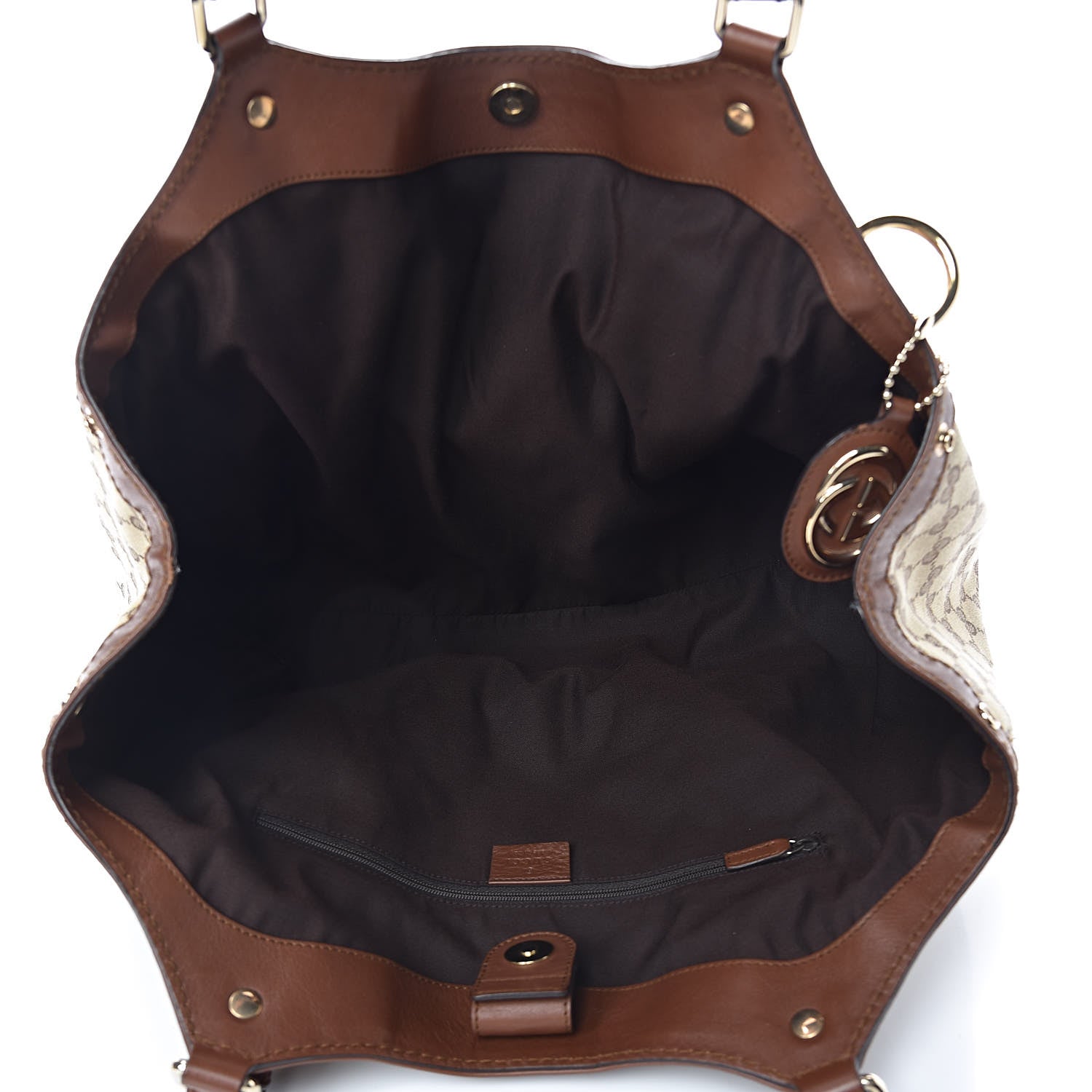 Gucci Monogram Large Sukey Tote Brown 5 of 15