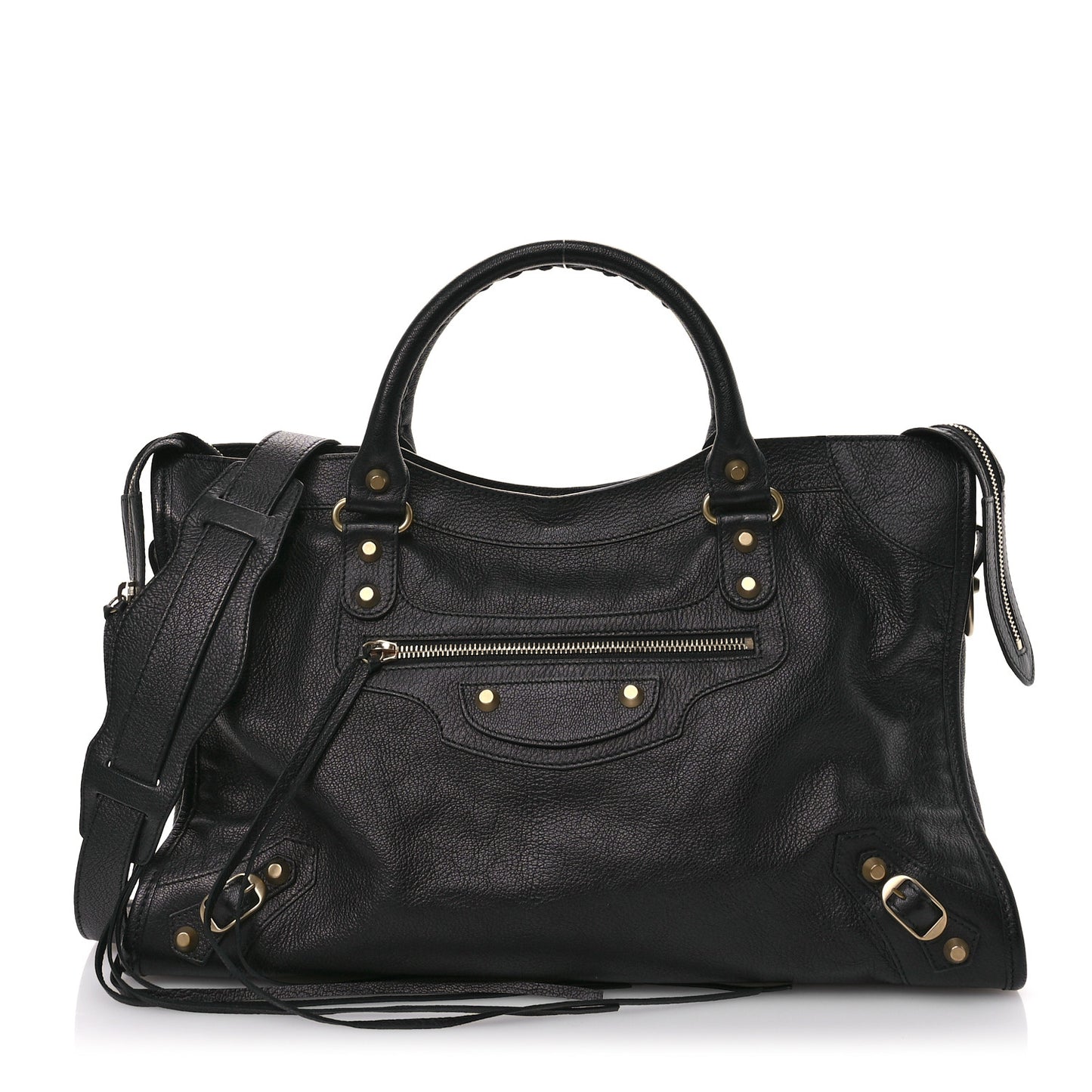 Agneau Classic Gold Hardware City Black
