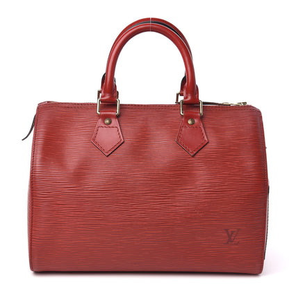 Louis Vuitton Epi Speedy 25 Castillan Red 1 of 10