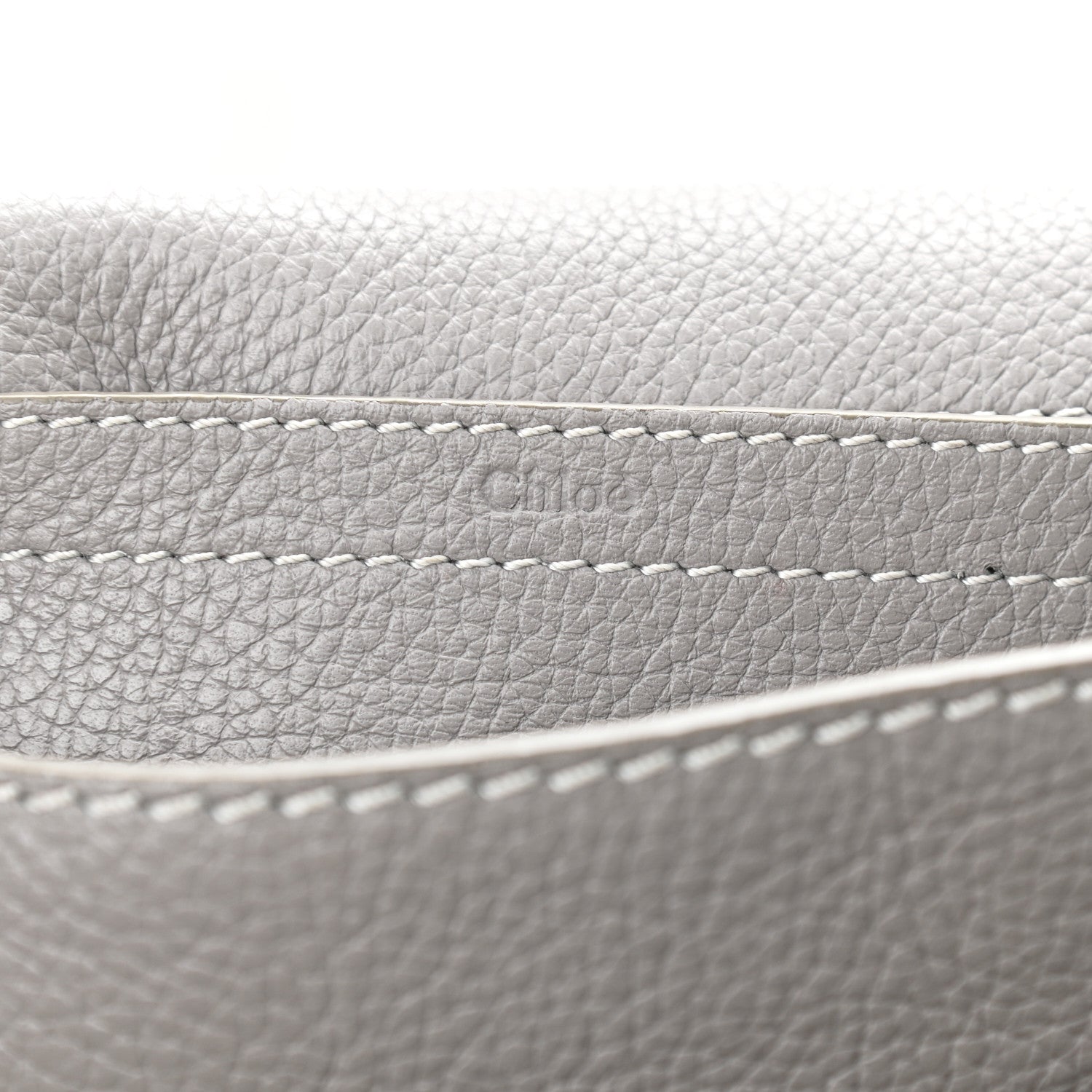 Chloe Calfskin Medium Marcie Round Crossbody Bag Cashmere Grey 12 of 20