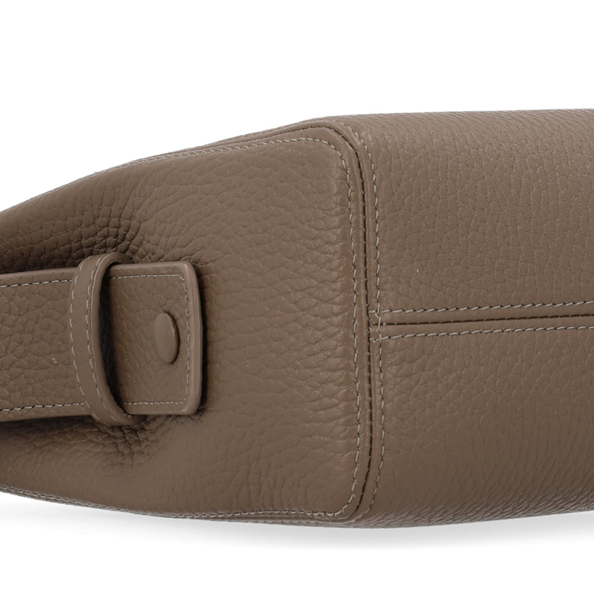 Chanel Grained Calfskin Large Zipped Pouch Dark Khaki 9 of 10