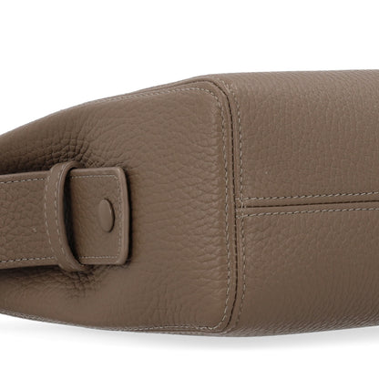 Chanel Grained Calfskin Large Zipped Pouch Dark Khaki 9 of 10