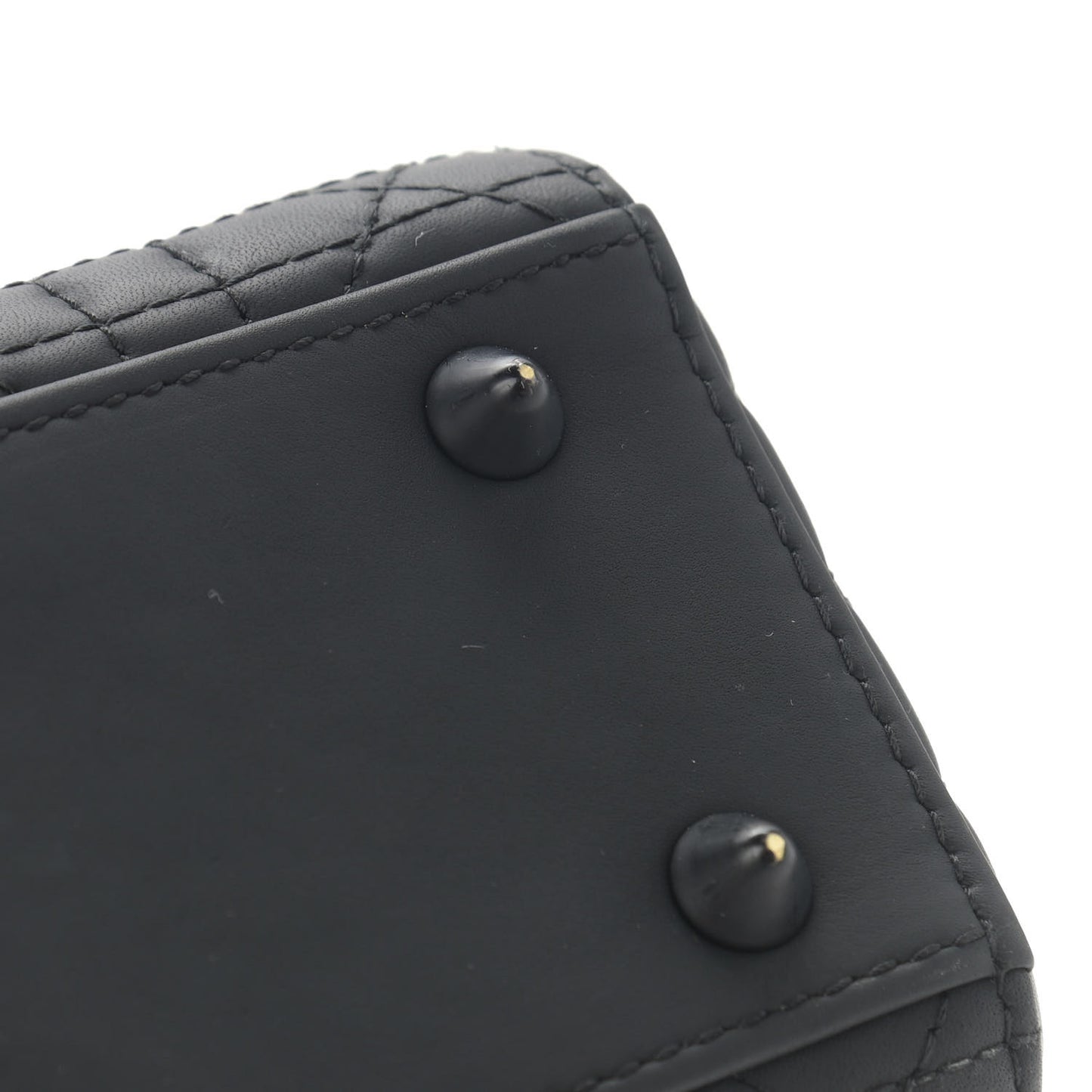 Ultra Matte Calfskin Cannage Small My ABCDior Lady Dior Black