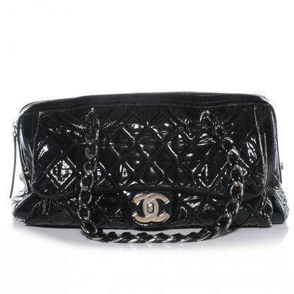 Chanel Patent Day Glo Flap Bag Black 1 of 7
