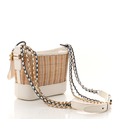 Chanel Rattan Calfskin Small Gabrielle Hobo Beige Ivory 3 of 10
