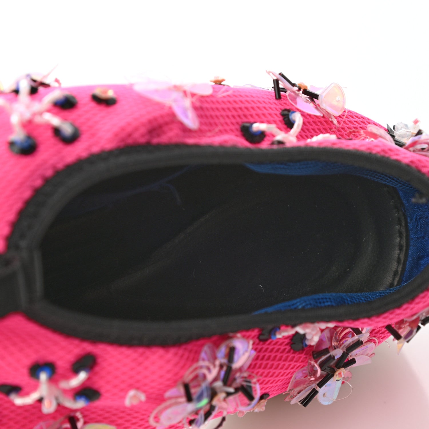 Christian Dior Technical Canvas Embellished Dior Fusion Sneakers 36 Rose Fluo 7 of 8