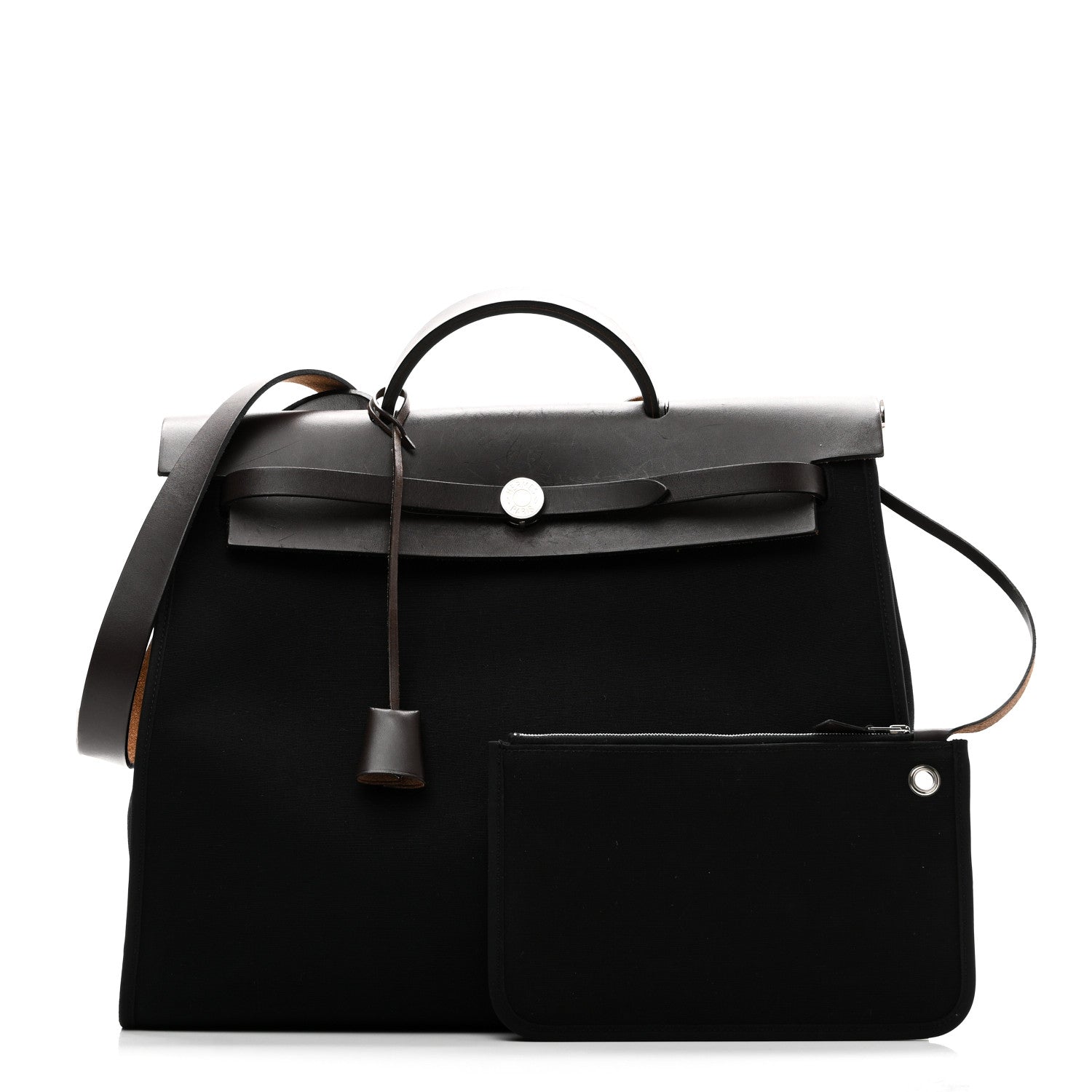 Hermes Toile Vache Hunter Herbag Zip 39 MM Black Ebene 3 of 12