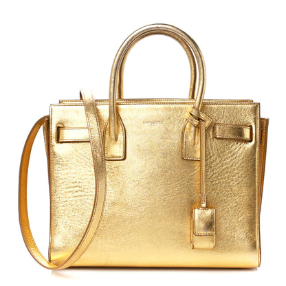 Saint Laurent Metallic Calfskin Baby Sac De Jour Ciad 1 of 13
