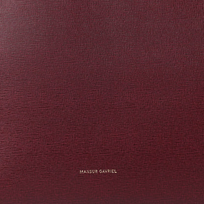 Mansur Gavriel Saffiano Small Shopping Tote Claret 7 of 9