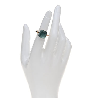 Pomellato 18K Rose Gold Blue Topaz Nudo Maxi Ring 52 6 2 of 8