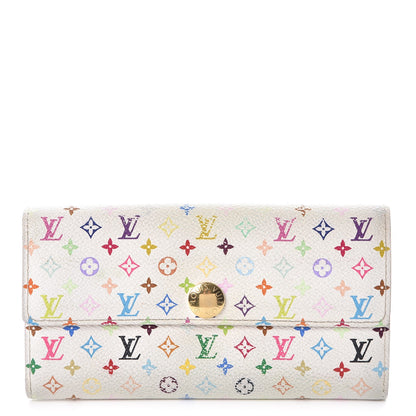Louis Vuitton Monogram Multicolor Sarah Wallet White 1 of 18
