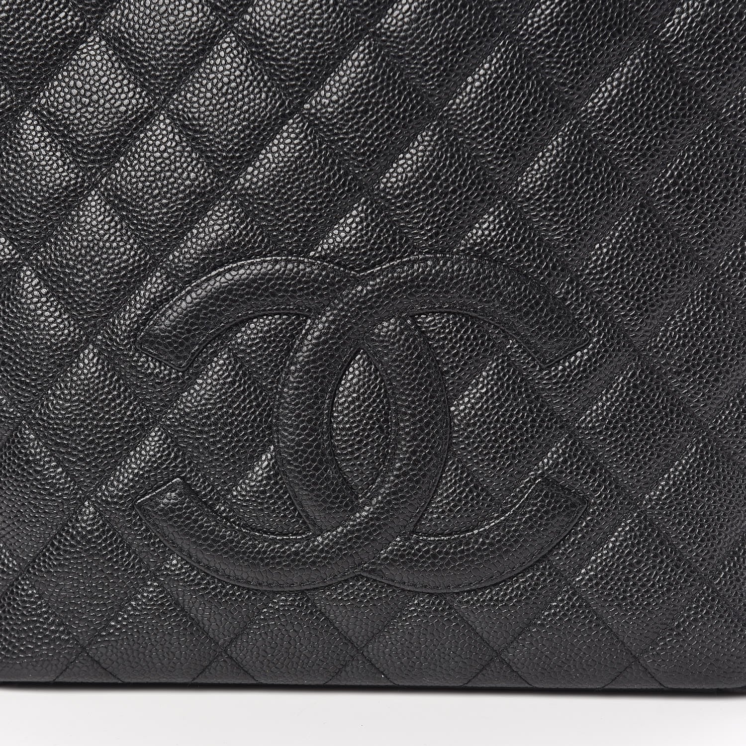 Chanel Caviar Quilted Petit Shopping Tote PST Black 12 of 12