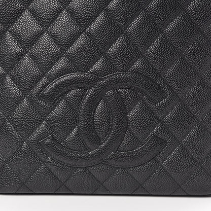Chanel Caviar Quilted Petit Shopping Tote PST Black 12 of 12