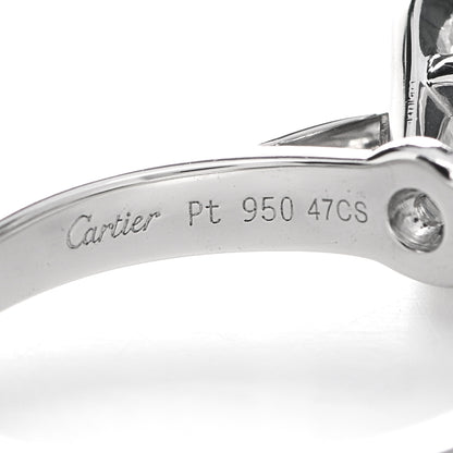 Cartier Platinum Diamond 1.06ct Solitaire 1895 Engagement Ring 47 4 5 of 7