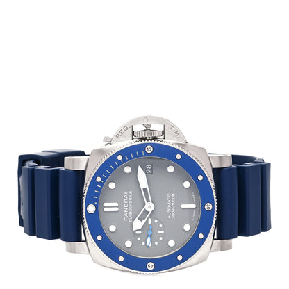 Panerai Stainless Steel Rubber 42mm Luminor Submersible Automatic Watch Blue PAM00959 2 of 5