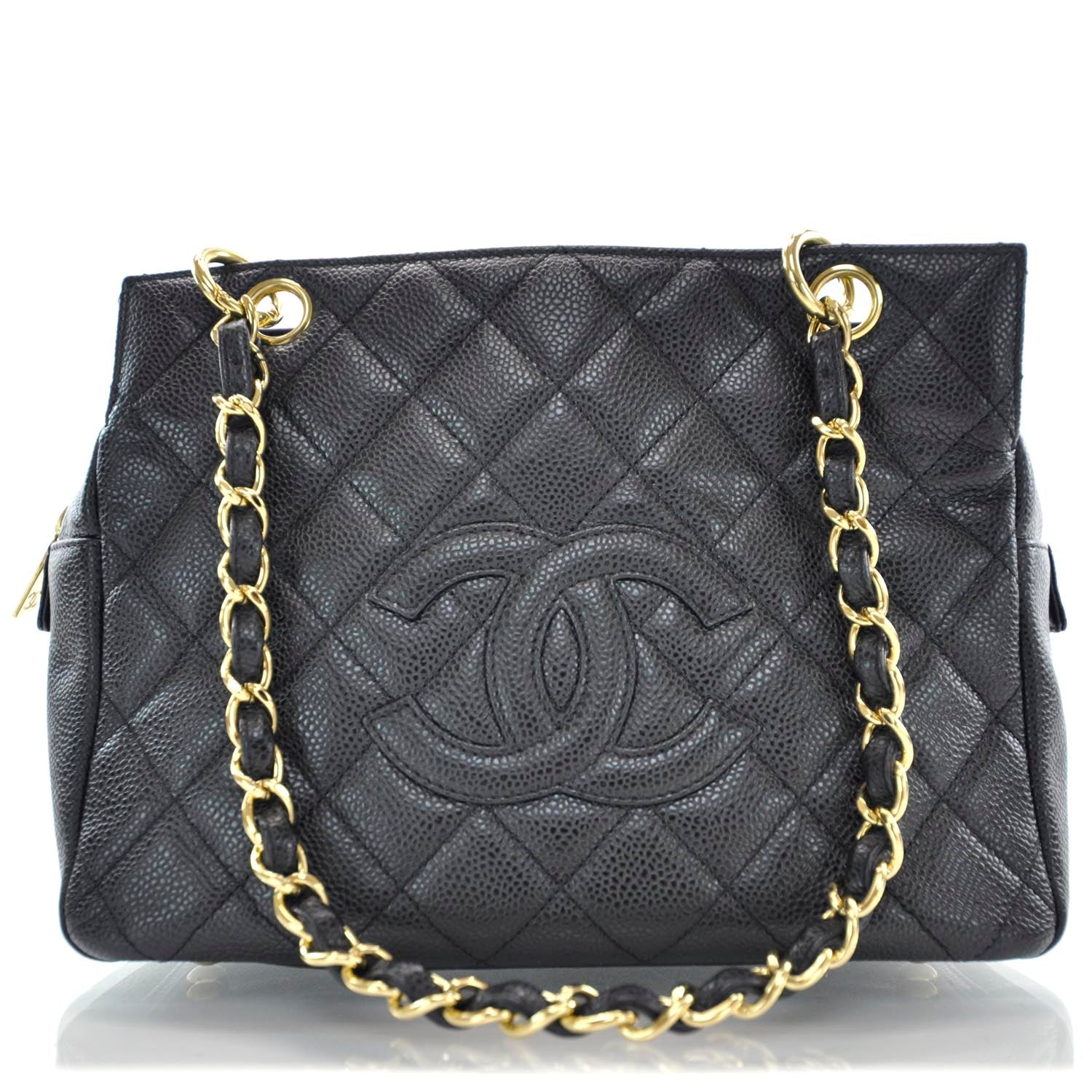 Chanel Caviar Quilted Petit Timeless Tote PTT Black 1 of 10