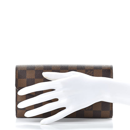 Louis Vuitton Damier Ebene Sarah Wallet NM 2 of 10