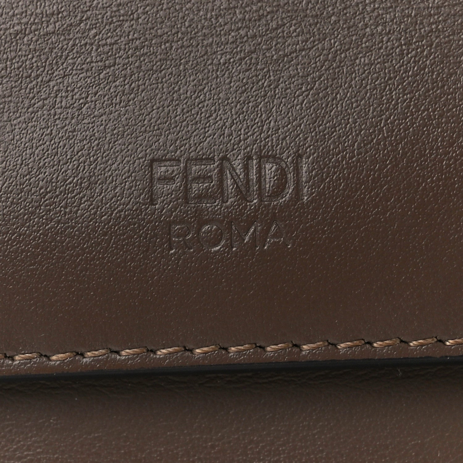 Fendi Vitello Century F is Fendi Bi-Color FF 1974 Embossed Small Kan I Shoulder Bag Maya Black 8 of 13