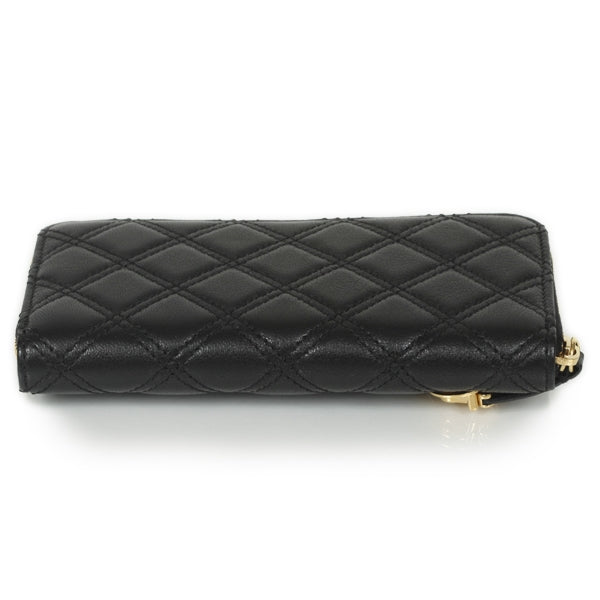 Leather Quilted Deluxe Wallet Black