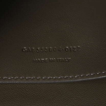 Saint Laurent Smooth Calfskin Suede Medium Reversible Monogram Kate Satchel Taupe 7 of 10