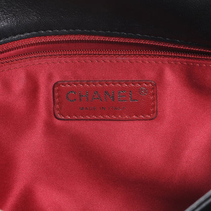 Chanel Lambskin Tweed Large Camellia Petals Flap Black 7 of 9