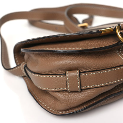 Chloe Grained Calfskin Small Marcie Saddle Bag Nut 10 of 15