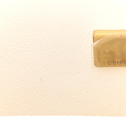 Chanel Lambskin Quilted Mini Rectangular Flap White 7 of 14