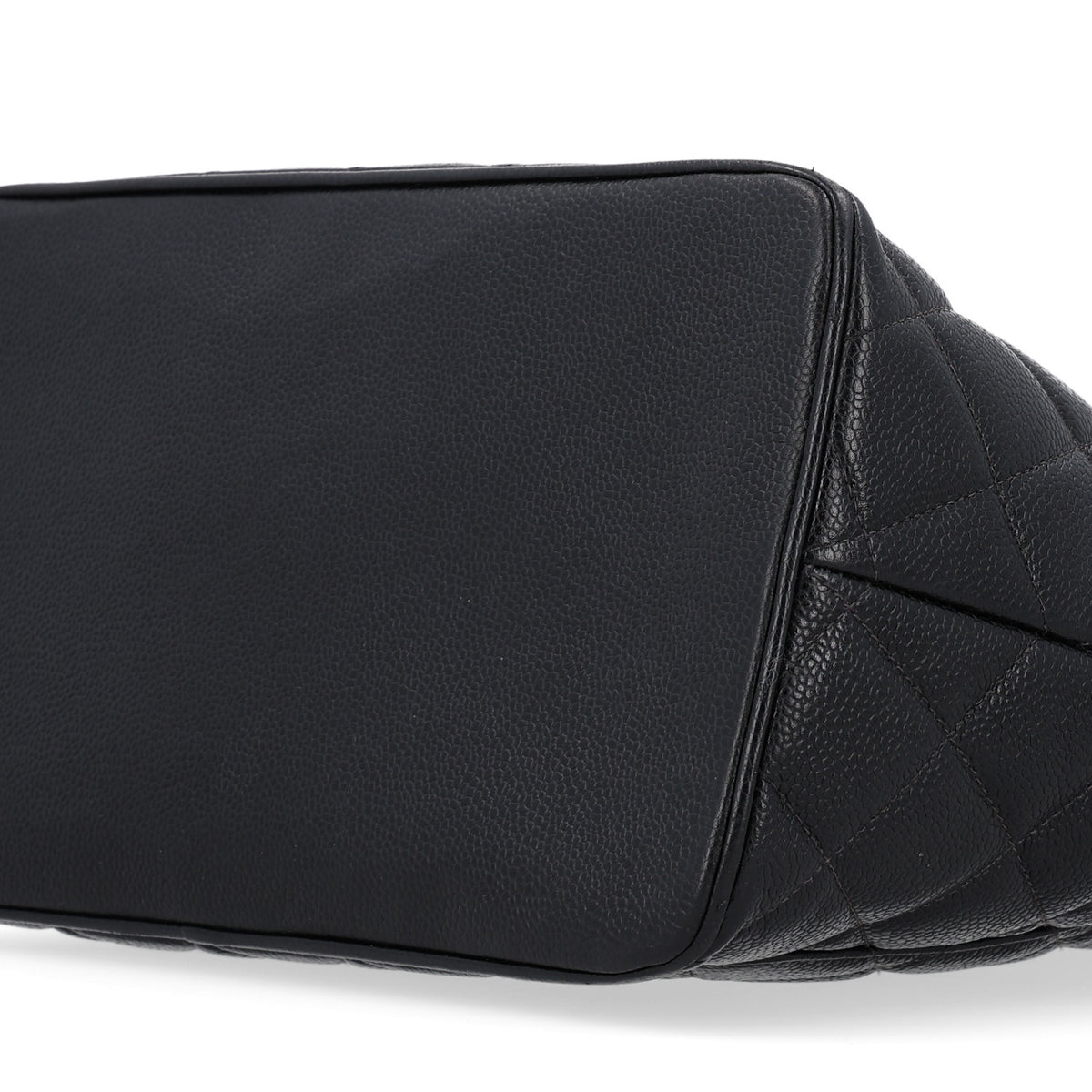 Caviar Quilted Medallion Tote Black