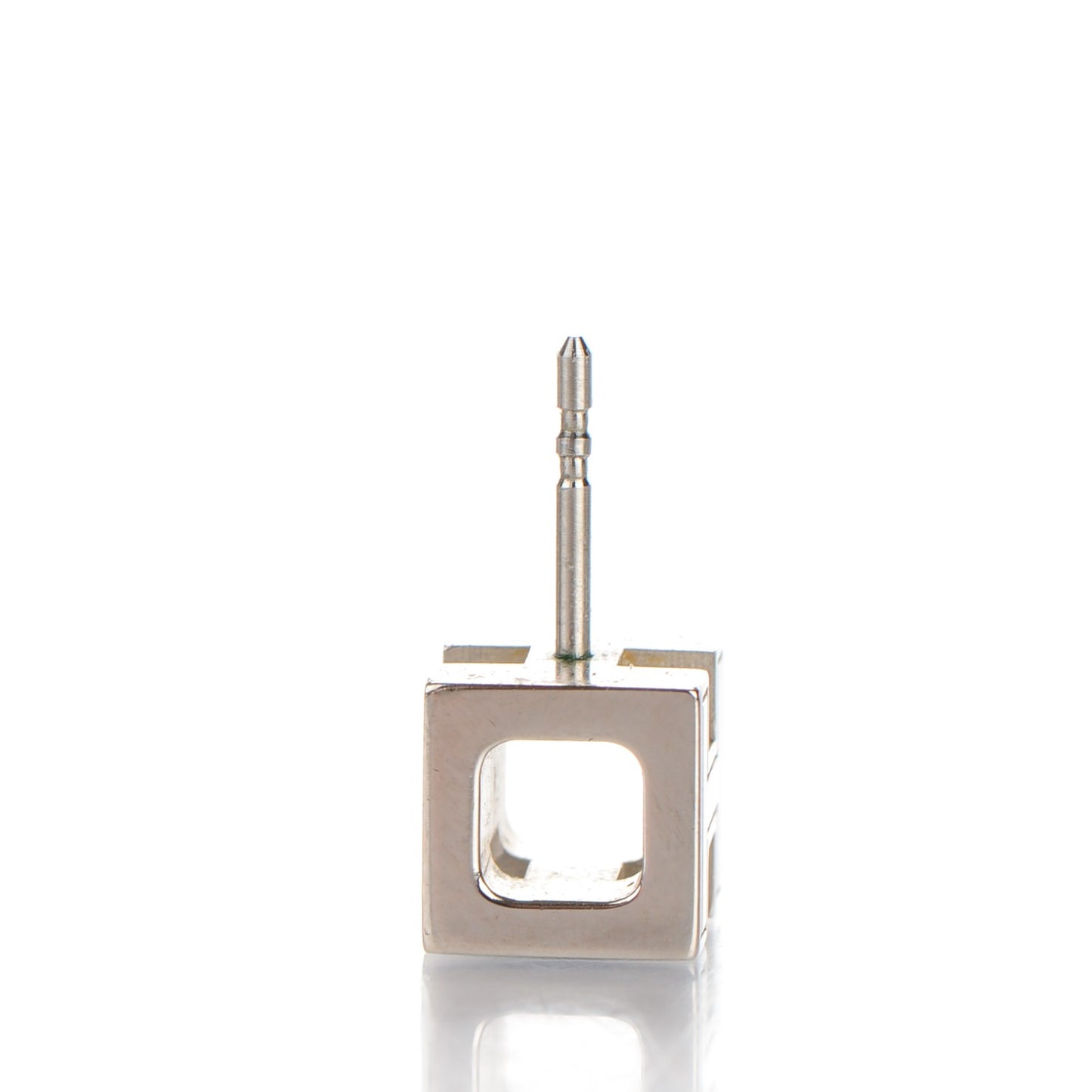 Palladium Lacquered Cage d'H Earrings Black