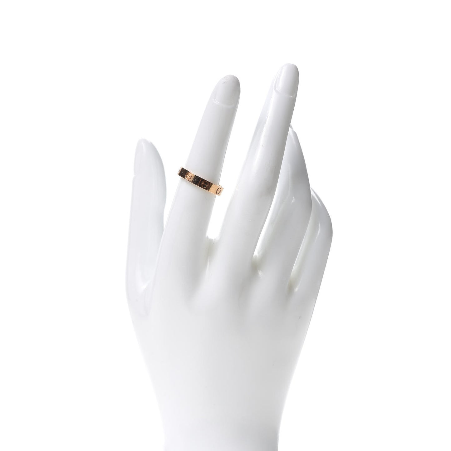 18K Pink Gold 3.5mm LOVE Wedding Band Ring 53 6.25